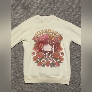 Billabong cream graphic designed sweatshirt